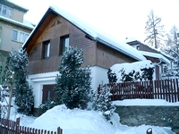 Dům  s bazénem Masákova Lhota Šumava - dům v zimě